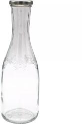 Gastro Üveges szőlőlé palack Gastro 750 ml, ezüst kupakkal, 6 db-os szett