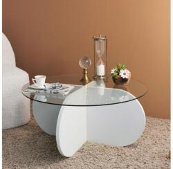 ASIR GROUP Măsuță de cafea BUBBLE 35x75 cm alb/transparent (AS1565) Masa de cafea