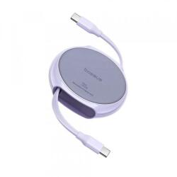 Baseus Cablu Date si Incarcare USB-C - USB-C Baseus Pathfinder Retractable P10368400511-00, 100W, 1m, Mov