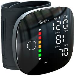  Digitális vérnyomásmérő, csuklós, LED kijelző, gyors automatikus mérés, 99 memória, USB töltés, fekete (TB2874_CK101S)