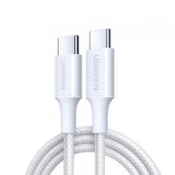 UGREEN Cablu Date si Incarcare USB-C - USB-C UGREEN L501, 60W, 1m, Alb - evomag