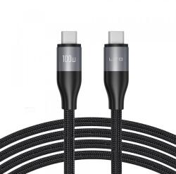 Lito Cablu Date si Incarcare USB-C - USB-C Lito LD23CC, 100W, 1m, Gri - evomag