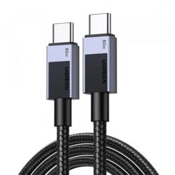 UGREEN Cablu Date si Incarcare USB-C - USB-C UGREEN L524, 60W, 1m, Gri - evomag