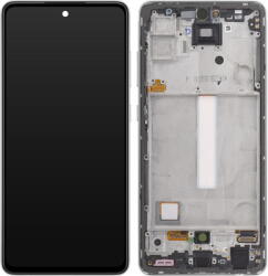 Samsung Piese si componente Display cu Touchscreen Samsung Galaxy A52 5G A526 / A52 A525, cu Rama, Alb, Service Pack GH82-25754D (GH82-25602D) - vexio