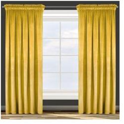 Eurofirany Rosa függöny, mustársárga, 140x270cm (dropkz_5903571042699)