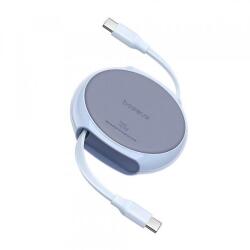 Baseus Cablu Date si Incarcare USB-C - USB-C Baseus Pathfinder Retractable P10368400311-00, 100W, 1m, Albastru