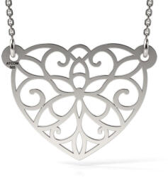  Nyaklánc ezüst medál modellel Csipke szív