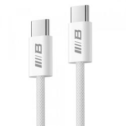 Blueo Cablu Date si Incarcare USB-C - USB-C Blueo, 100W, 2m, Alb - evomag