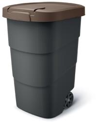 Prosperplast Kerekes Prosperplast szemeteskuka, 90 l, fekete-barna (80990)
