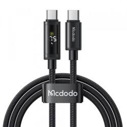 Mcdodo Cablu Date si Incarcare USB-C - USB-C McDodo CA-8000 Display, 100W, 1.2m, Negru - evomag