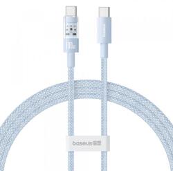 Baseus Cablu Date si Incarcare USB-C - USB-C Baseus Gem P10373000311-00, 100W, 1m, Albastru