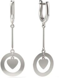 Atcom Jewelry ATCOM Ezüst Szív Medál Fülbevaló