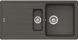 SCHOCK Schock Element D-150 konyhai mosogatótálca Cristalite Asphalt 1000 x 500 mm, gránit kompozit, megfordítható, hagyományos beépítés, aszfaltszürke (ELED150ASPH)