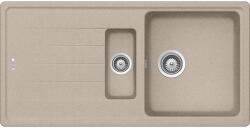SCHOCK Schock Element D-150 konyhai mosogatótálca Cristalite Sabbia 1000 x 500 mm, gránit kompozit, megfordítható, hagyományos beépítés, homok (ELED150SABB)