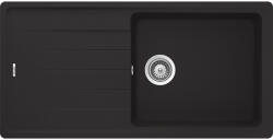 SCHOCK Schock Element D-100L konyhai mosogatótálca Cristalite Nero 1000 x 500 mm, gránit kompozit, megfordítható, hagyományos beépítés, fekete (ELED100LNERO)