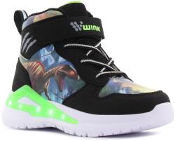 Wink - Paleo Hi villogó fekete gyerek cipő Méret: 32 (HE42125-2GY-32)