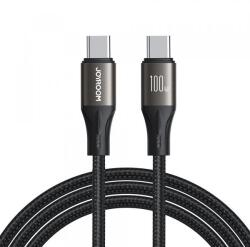 JOYROOM Cablu Date si Incarcare USB-C - USB-C Joyroom S-A25 Light-Speed, 100W, 1.2m, Negru - evomag