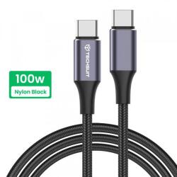 Techsuit Cablu Date si Incarcare USB-C - USB-C Techsuit PCB018, 100W, 1m, Negru - evomag