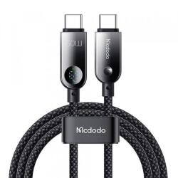 Mcdodo Cablu Date si Incarcare USB-C - USB-C McDodo CA-4780 Display, 60W, 1.2m, Negru - evomag