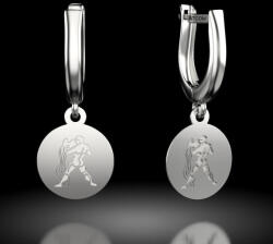  Ezüst Vízöntő Medál Fülbevaló - 925-ös Ezüst
