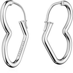 ROSEFIELD Heart Hoops Silver 25, 7 × 17, 5 mm, JEHHS-J580 (JEHHS-J580)