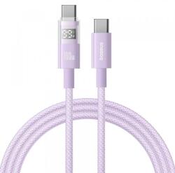 Baseus Cablu Date si Incarcare USB-C - USB-C Baseus Display 2 P10382702511-01, 100W, 2m, Mov