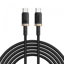 Baseus Cablu Date si Incarcare USB-C - USB-C Baseus Dura P10377803U03-00, 240W, 1m, Auriu/Negru