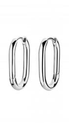 ROSEFIELD Large Oval Hoops Silver 25, 5 × 17, 5 mm, JEOLS-J568 (JEOLS-J568)