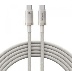 Baseus Cablu Date si Incarcare USB-C - USB-C Baseus Titanium P10378100G21-01, 100W, 2m, Auriu