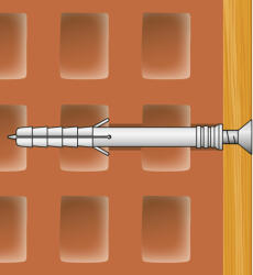  Beütődűbel - 6 x 40 mm - 10 db / csomag- 04828A (G04828A)