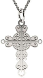  Keresztény kereszt ezüst medál nyaklánc