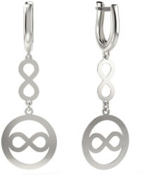  Ezüst Végtelen Fülbevaló - 925-ös Sterling Ezüst