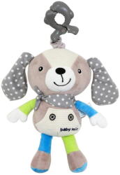 Baby Mix Plush Toy with Toy Machine and Clip Baby Mix Dog Beige (38010-Ale-TK-p-1235-EU00-pes-bez) - vexio