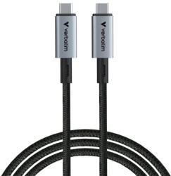 Verbatim Кабел Verbatim Sync & Charge USB4 (31847), от USB-C(м) към USB-C(м), 1.2m, 240W, черен (VERBATIM-31847)