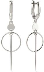 Atcom Jewelry ATCOM - Geometrikus Ezüst Fülbevaló - 12 mm