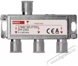 EMOS EM2343 3-as F csatlakozós antenna elosztó