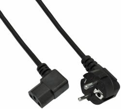 Akyga 1.5m cablu de alimentare negru 90 grade (AK-PC-02C) (AK-PC-02C)