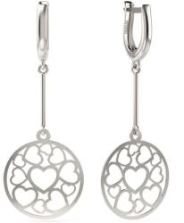 Atcom Jewelry ATCOM Szív Medál Ezüst Fülbevaló - 73-as modell