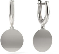  Ezüst Karika Fülbevaló - Kör Medállal - 26-os Modell