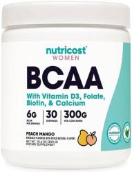 Nutricost Women BCAA with Vitamin D3, Folate, Biotin & Calcium, mango, 300 g, Nutricost
