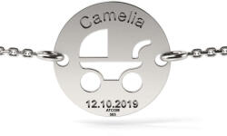 Atcom Jewelry ATCOM Bambino Ezüst Babakocsis Medál Karkötő