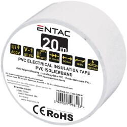 Entac Szigetelőszalag 20m fehér 0.13x50 mm - Entac (EIT-1350-20M-W)