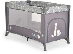 Moni Safari egyszintes utazóágy - Grafit - babylion