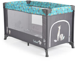 Moni Safari egyszintes utazóágy - Türkiz