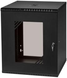 Stalflex 12U fali rack szekrény 19" 450mm fekete (RC19-12U-450GB) (RC19-12U-450GB) (RC19-12U-450GB)