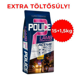  POLICE Adult 15+1, 5kg Hypoallergen Bárány, Borsó, Alma - krizsopet