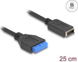 Delock USB 5 Gbps kábel tűfejes anya belső E-típusú A kulcsos anya USB csatlakozókkal 25 cm (65100) (65100) - xupe
