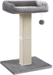 FEANDREA Prémium Macska Kaparófa Pihenőplatformmal Világosszürke (EUZ-PCA022W01)