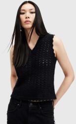 AllSaints gyapjú mellény VIVIAN TANK - fekete XS