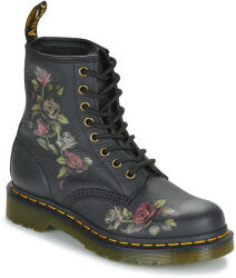 Dr. Martens Ghete Femei 1460 DECAYED ROSES CLASSIC TUMBLED NAPPA Dr. Martens Negru 42